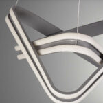 لوستر مدرن چشمه نور کد A6415/T طوسی - Image 3