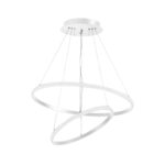 لوستر مدرن چشمه نور کد L6312/2H رنگ سفید