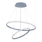 لوستر مدرن چشمه نور کد L6312/2H رنگ طوسی