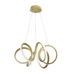 لوستر مدرن چشمه نور کد A6363/6H رنگ زیتونی