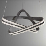 لوستر مدرن چشمه نور کد A6415/T طوسی - Image 4