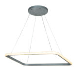 لوستر مدرن یک شعله چشمه نور کد L6334/1 رنگ طوسی