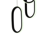 لوستر مدرن چشمه نور کد L6407/3BK - Image 4