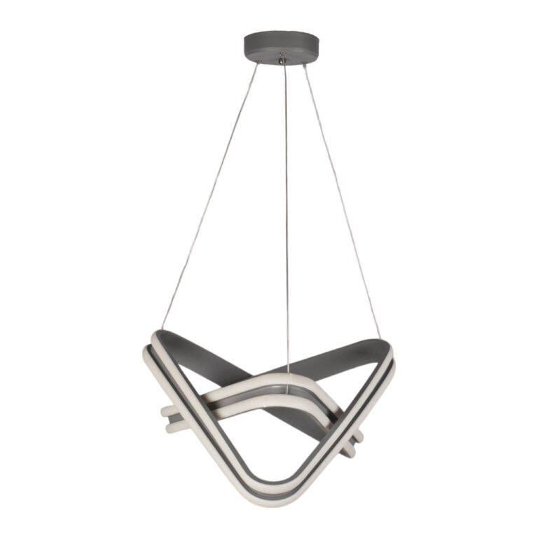 لوستر مدرن چشمه نور کد A6415/T طوسی