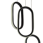 لوستر مدرن چشمه نور کد L6407/3BK - Image 3