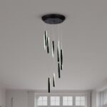 لوستر مدرن چشمه نور کد L6406/10BK - Image 2