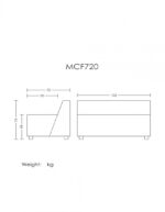‌مبل مکعبی دونفره مدل MCF-720 آرتمن - Image 2