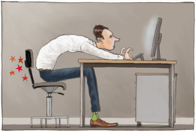 عوارض زیاد نشستن روی صندلی 1