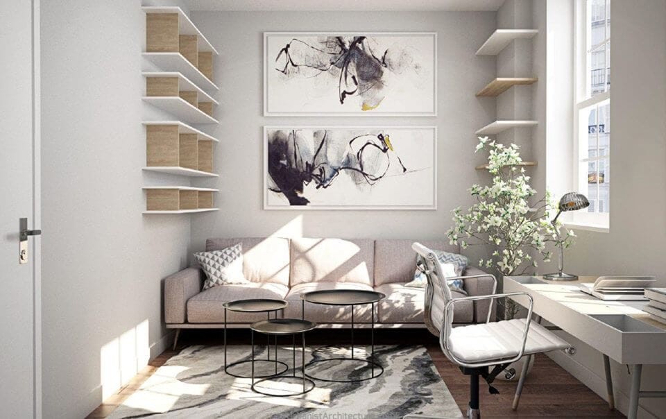 مبل راحتی اداری جدید برای دفتر کار کوچک