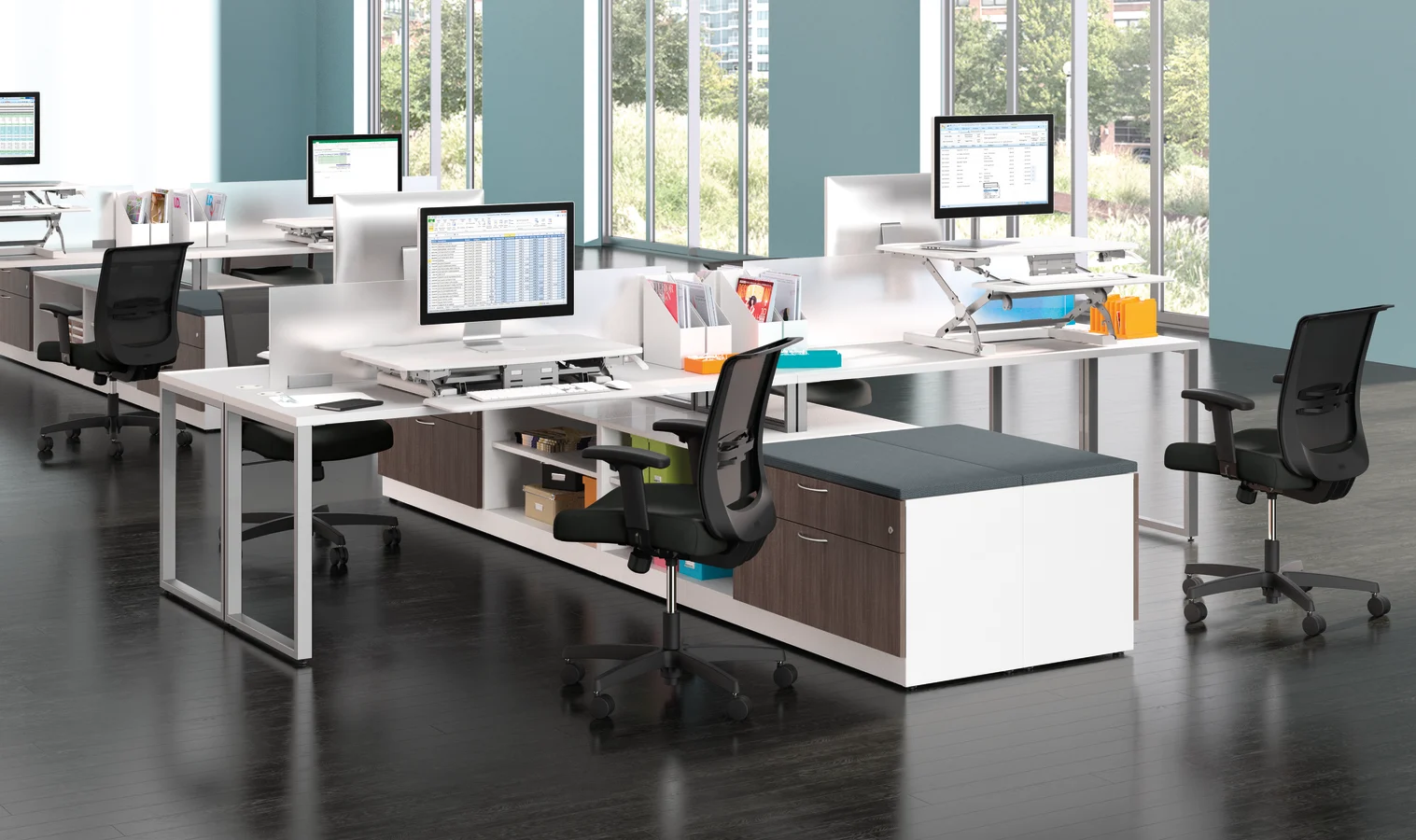 هماهنگی میز اداری با صندلی و مبلمان اداری