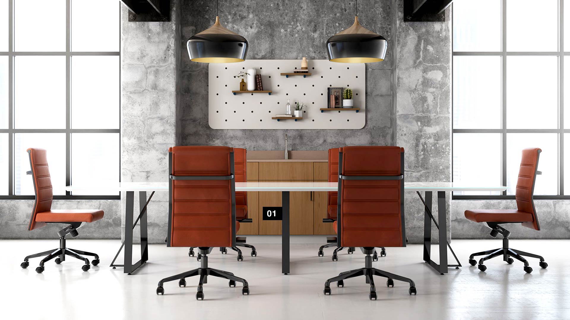 چیدمان فضای ملاقات و اتاق‌های کنفرانس